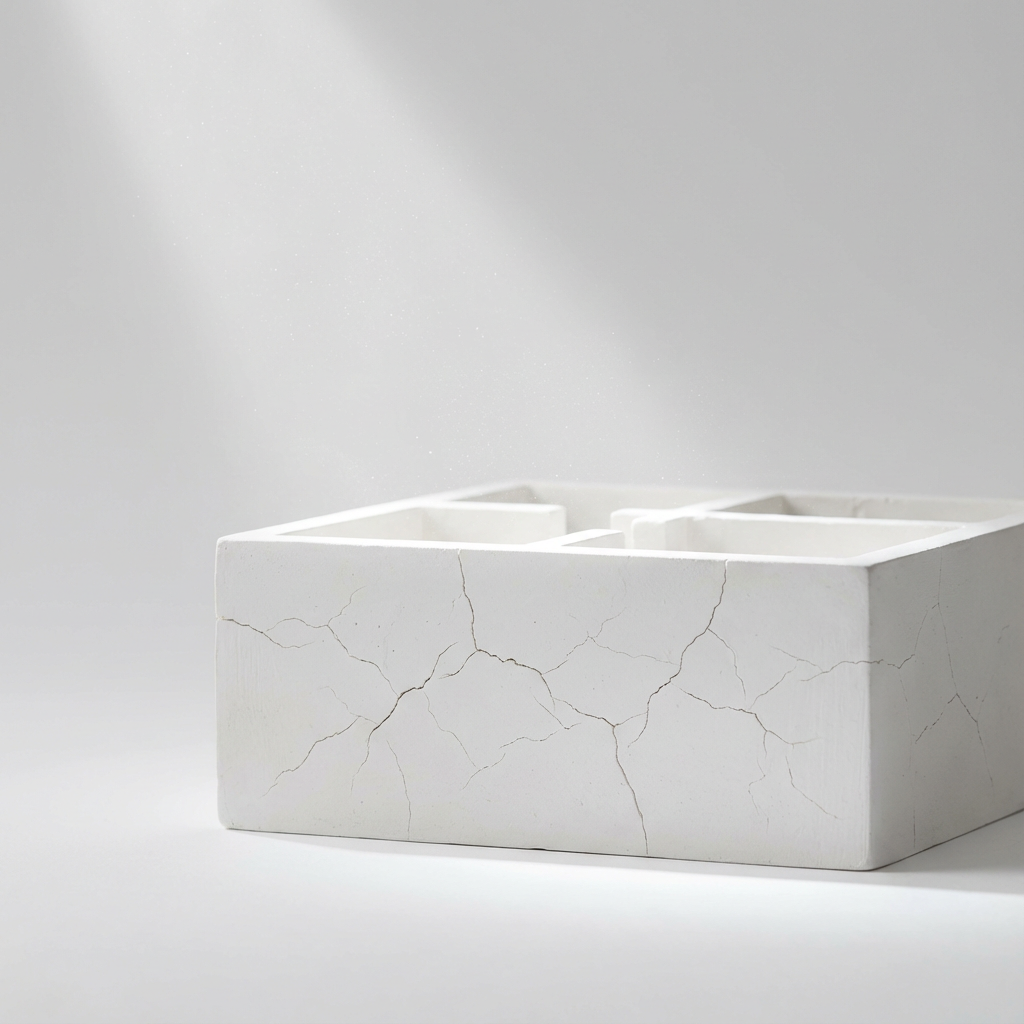 Abstract representation of structural decay and complexity